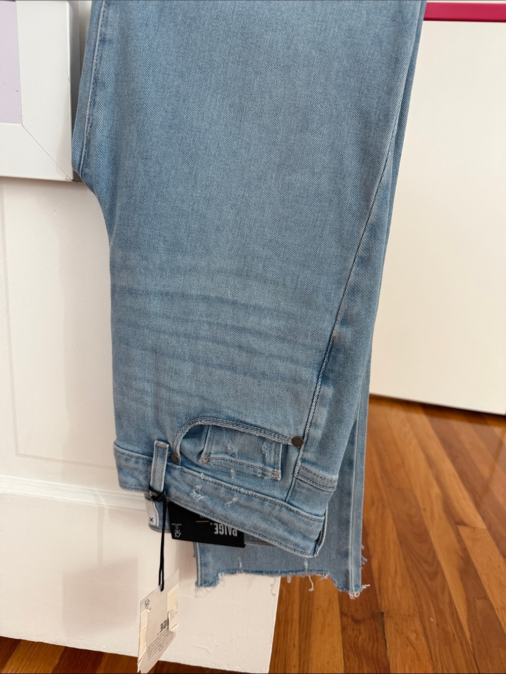 PAIGE Light Blue Straight Jeans